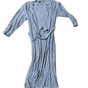 Dynamite rib knit sweater robe